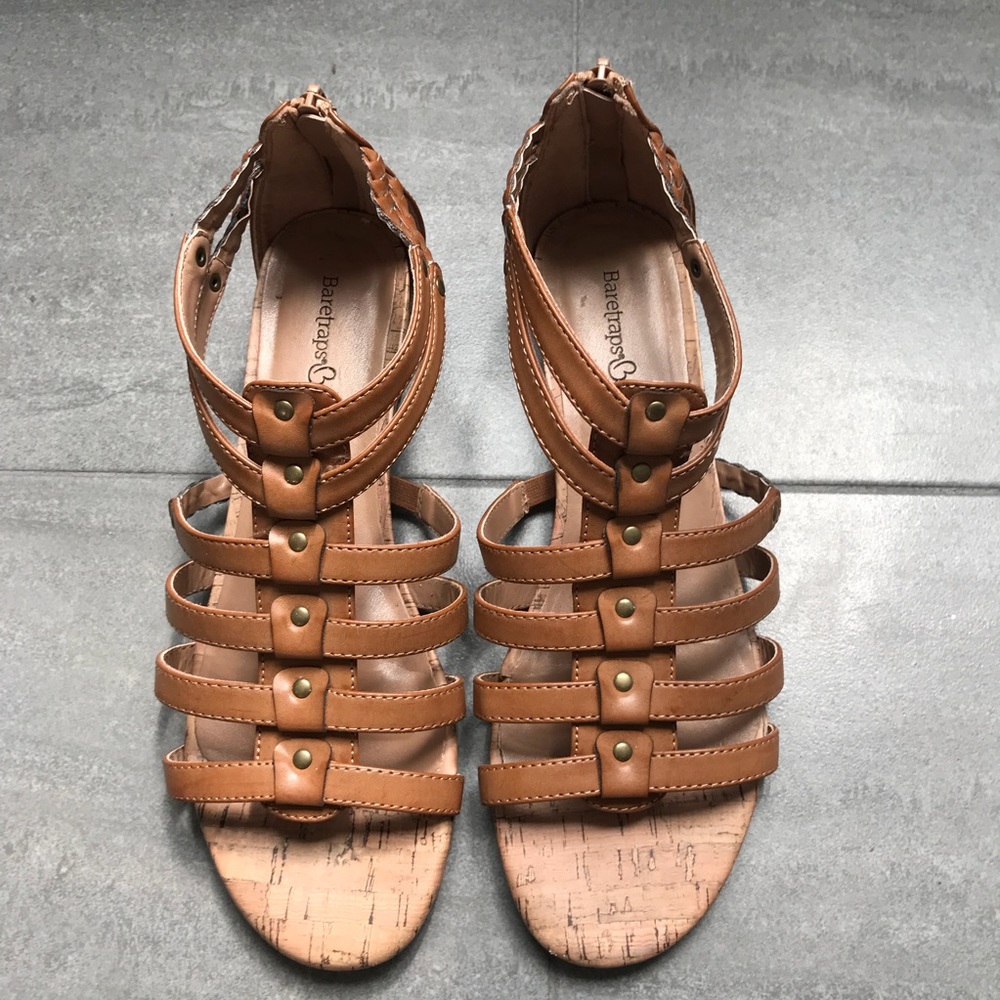 Tan BareTrap Sandals